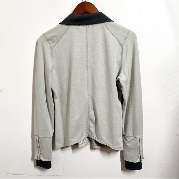 Layer 8 Jacket Lightweight Full Zip Running Athletic Quick Dry Gray Size Small - Picture 2 of 7